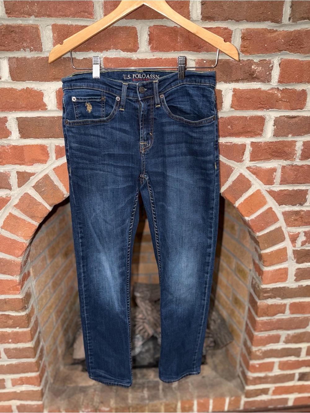 U.S. Polo Assn. Men's Dark Blue Straight Jeans